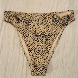 NWT!! High waisted cheetah print bikini bottoms
